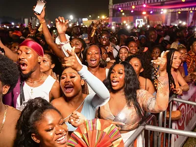 Fans at the AfroFuture Festival.