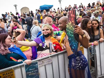 A scene from Motor City Pride 2023.
