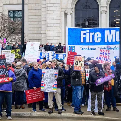 Image: Thousands protest Trump in Detroit as part of nationwide ‘Hands Off!’ rallies [PHOTOS]