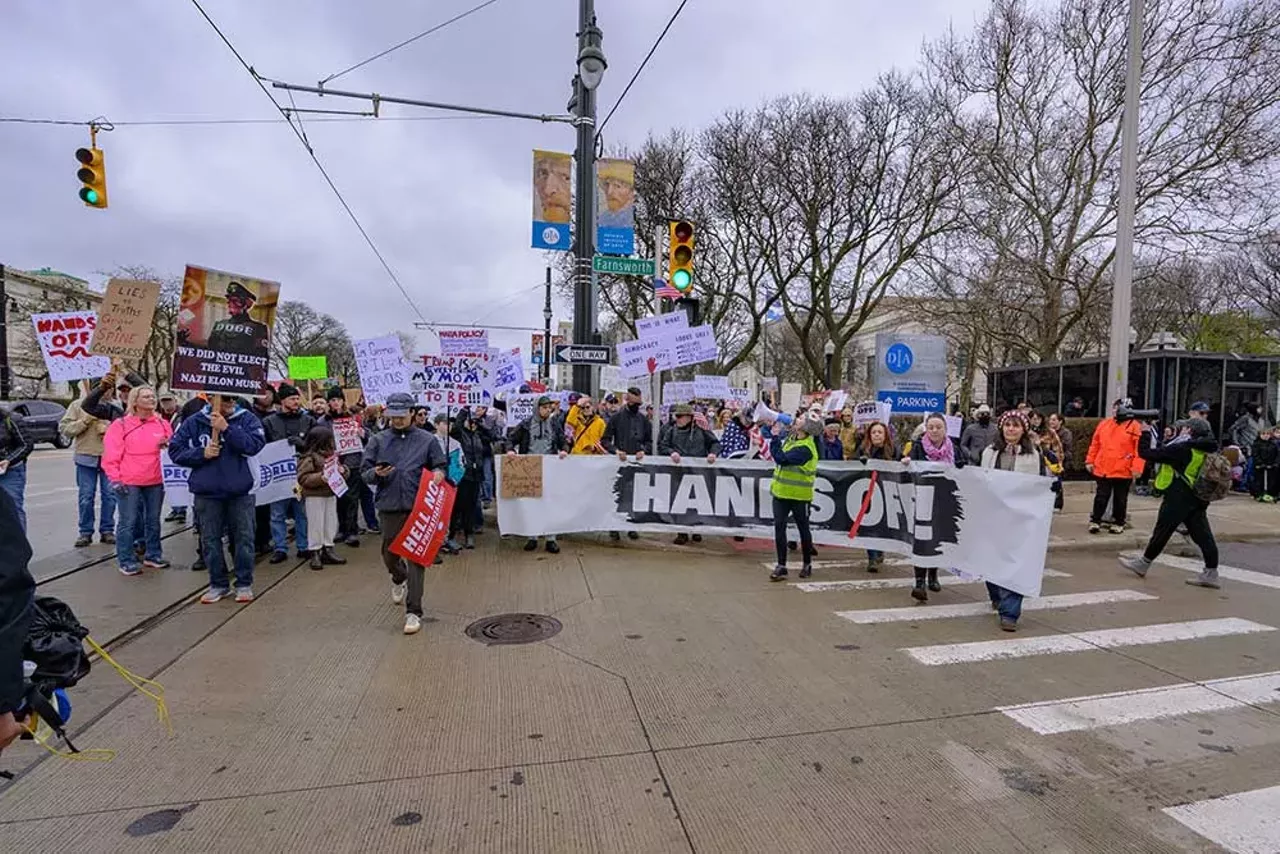 Image: Thousands protest Trump in Detroit as part of nationwide ‘Hands Off!’ rallies [PHOTOS]